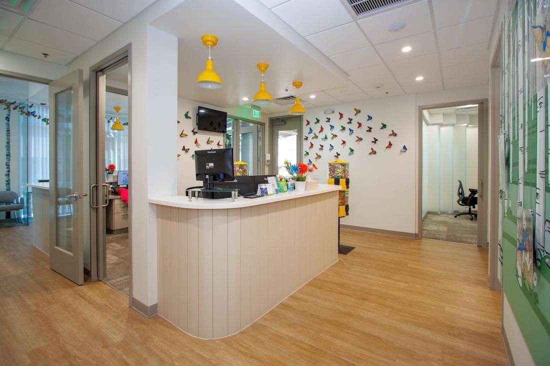 Reception Front desk in reception area